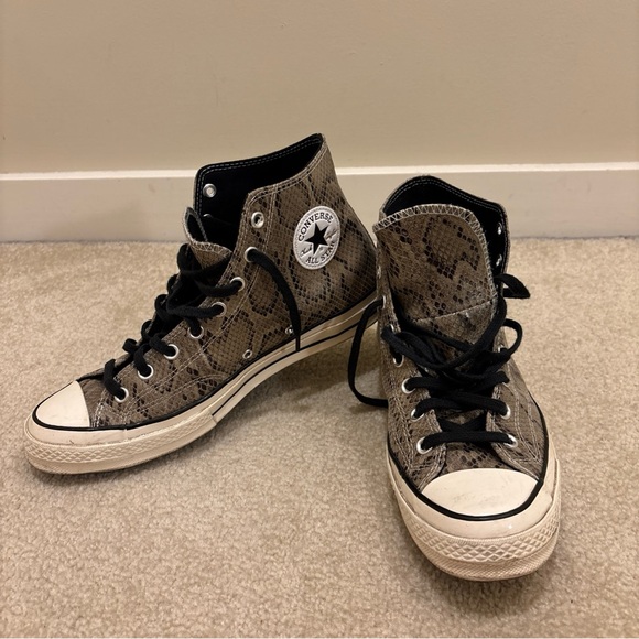 Converse All Star Chuck Taylor 70 Snakeskin High Top Shoes Sneakers Size US 10.5 - Picture 2 of 16